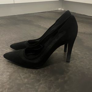Lightly Worn Calvin Klein Black Suede Pumps
